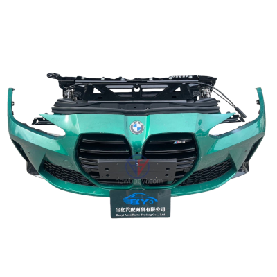 BMW 4 Series, front grille G82 M4, green without headlights