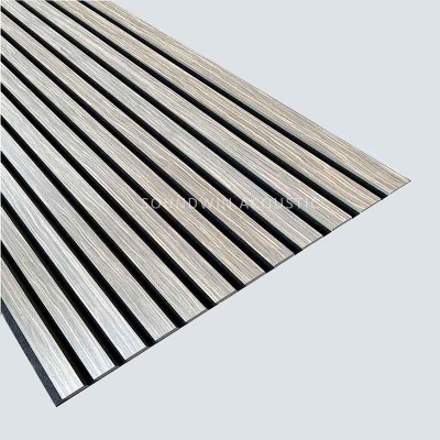 Walnut Oak Acoustic Slat Wood Wall Panels （black Felt/walnut Wood)