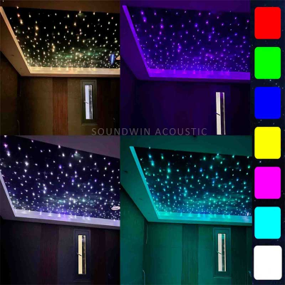 Dynamic Starry Sky Ceiling With Painted Finish