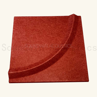 Commercial 3D Eco-Friendly Acoustic Panels PET Polyester Fiber Sound Insulation Wall Panels For Lobby Office Space
