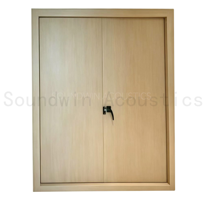  One Frame Two Door Sashes Soundproof Door Series, Modern Acoustic Insulation Door for Hotel, Apartment and Commercial Space