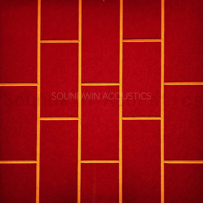 Dual‑Color 3D Carved Polyester Fiber Acoustic Panel Sound Insulation Wall Panel for Commercial Interior Decoration