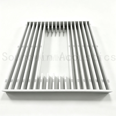 Frame Cutout Polyester Suspended Acoustic Ceiling Panel