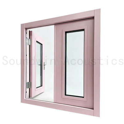 Single Frame Dual Panel Sound Attenuation Door, Tight Seal Acoustic Door with Optional Fire Rating for Cinema, Lecture Hall and Library