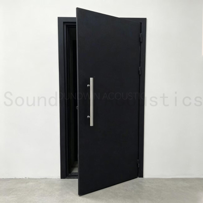 Customizable Soundproof Door‑One Frame Two Door Sashes Series, High‑Efficiency Noise Reduction Acoustic Door for Building Projects