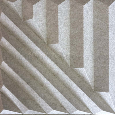 Decor Sound‑Absorbing PET 3D Wall Panels Eco Polyester Panels For Exhibition Hall