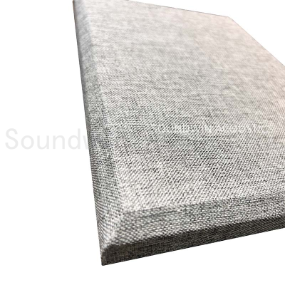 Fabric Wrapped Soundproof Acoustic Wall Panels High NRC Acoustic Foam Panels For Home Cinema Sound Treatment