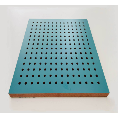 Eco-friendly Noise Reduction Panel  Wooden Perforated Acoustic Panel   For Auditorium 